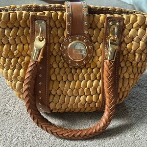 Michael Kors straw purse